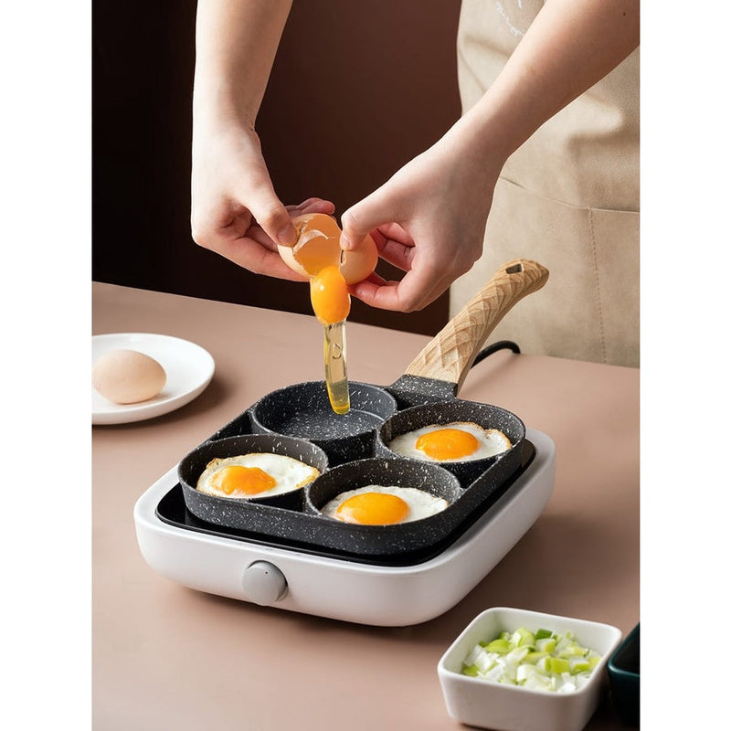 Maifan Stone Non-Stick Frying Pan - 4 Compartments 