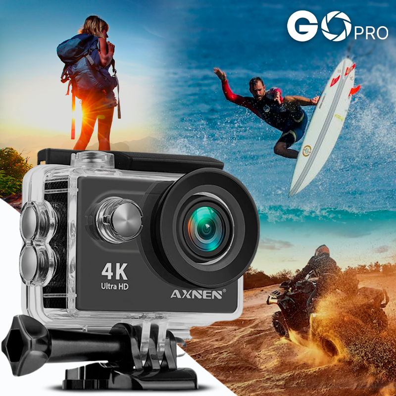 4K Ultra HD 60FPS Portable Professional Action Camera - Go Pro Style 