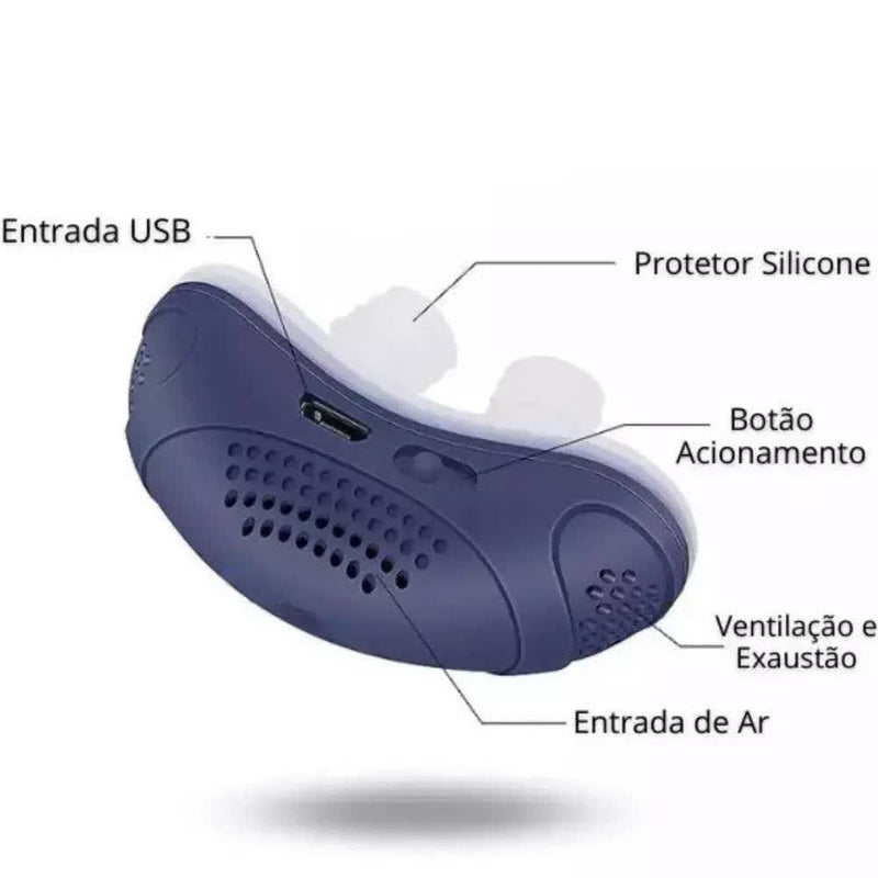 Anti Snoring Electric Mini Cpap - Approved by the experts at CHEGA DE RONCO. 