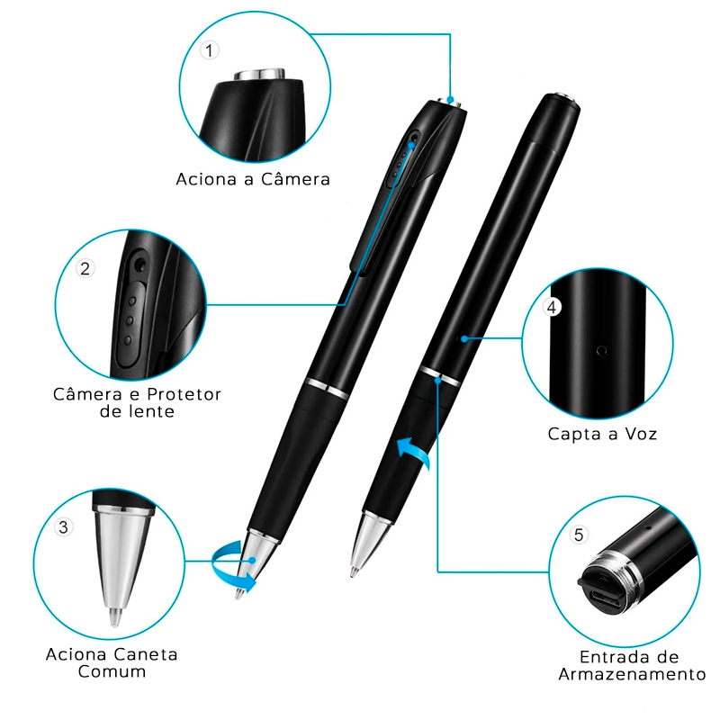 Spy Pen with listening device and 1080P Camera takes photos Record/SecretPen 