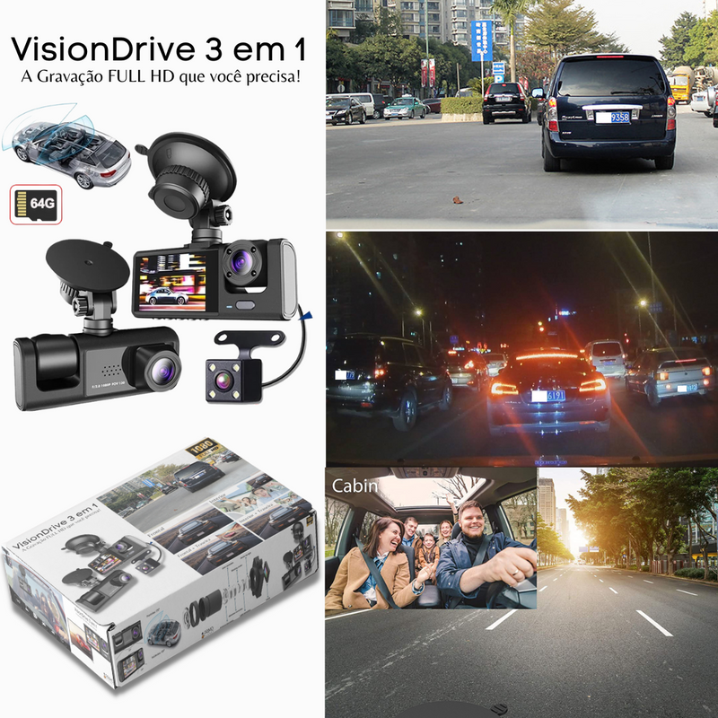 VisionDrive 3 in 1 - The FULL HD Recording You Need